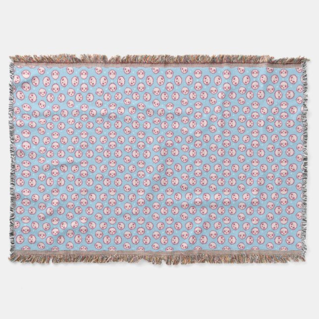 Pufferfish Throw Blanket (Front)