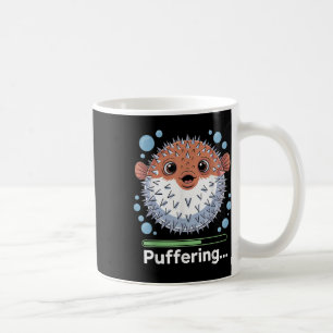 Puffering Fishing Fish Cute Pufferfish  Coffee Mug