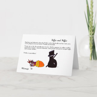Puffie and Muffie Easter Parade Card
