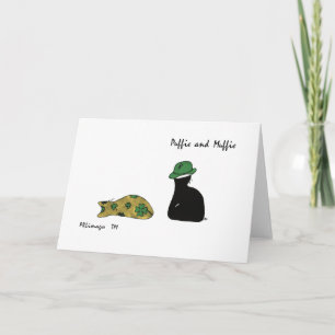 Puffie and Muffie St. Patrick's Day Card