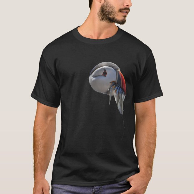 Puffin Bin Fishin' T-Shirt (Front)