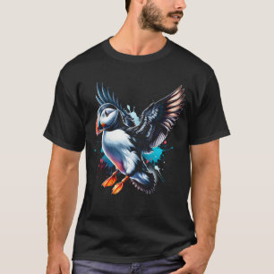 Puffin Bird Beak Coastal Lover Watcher Birding T-Shirt