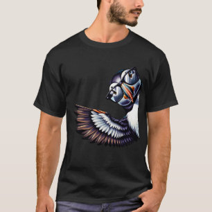 Puffin Bird Beak Coastal With Sunglasses Funny T-Shirt