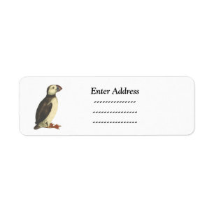 Puffin Bird Custom address label Sticker