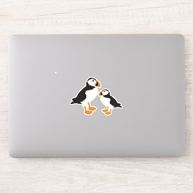 Puffin Bird Cute Art Sticker Puffins Make Muffins (Computer)