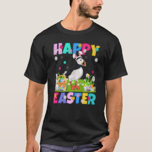 Puffin Bird  Happy Easter Bunny Puffin Easter Sund T-Shirt