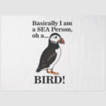 Puffin Bird Seabird Funny Birthday Tissue Paper<br><div class="desc">Puffin Bird Seabird Funny Birthday Tissue Paper original design by Nisha Prabhu. Elevate your gift-giving with a touch of whimsy using our Puffin Bird Seabird Funny Birthday Tissue Paper! Perfect for adding flair to any present, this delightful tissue paper is designed for bird lovers and anyone with a sense of...</div>