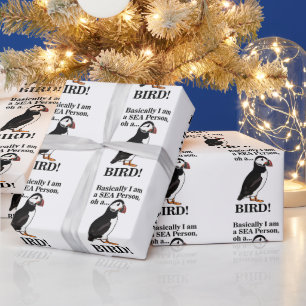 Puffin Bird Seabird Funny Birthday Wrapping Paper