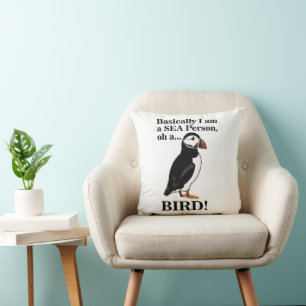 Puffin Bird Seabird Funny  Cushion