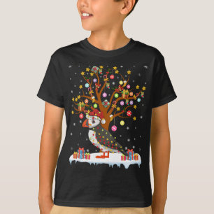 Puffin Bird Xmas Lighting Tree Santa Puffin Christ T-Shirt