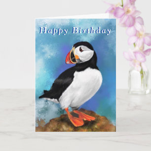 Puffin Birthday Card