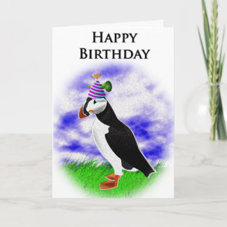 Puffin Birthday Card
