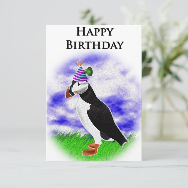 Puffin Card (Standing Front)