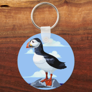 Puffin Cute Atlantic Seabird Key Ring