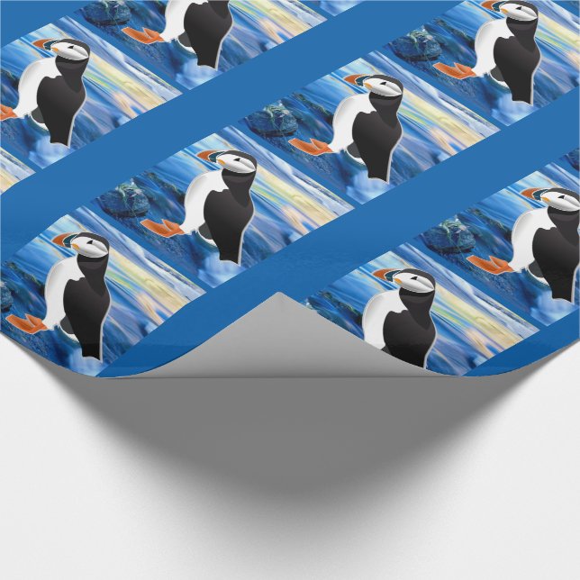 Puffin Days Wrapping Paper (Corner)