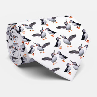 Puffin Frenzy 2 Tie (Choose Colour)