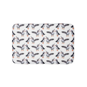 Puffin Frenzy Bath Mat