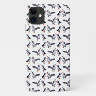 Puffin Frenzy iPhone 11 Case (Choose Colour)