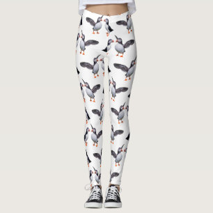 Puffin Frenzy Leggings (choose colour)