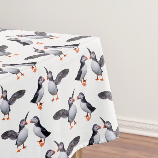 Puffin Frenzy Tablecloth (In Situ)