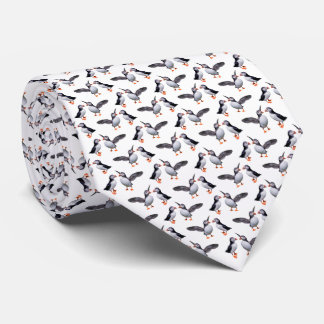 Puffin Frenzy Tie (Choose Colour)