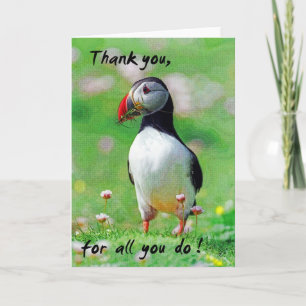 Puffin greeting card