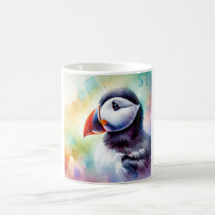 Puffin in Watercolor 080824AREF106 - Watercolor Coffee Mug
