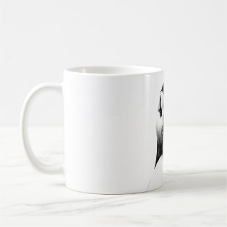 Puffin Lover Gift - Realistic Black & White Puffin Coffee Mug