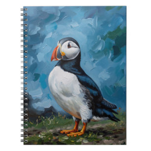 Puffin Notebook Atlantic Puffin Bird Art Journal