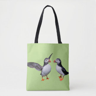 Puffin Pals All-Over-Print Bag (Green)