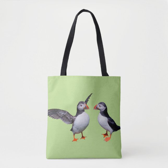 Puffin Pals All-Over-Print Bag (Green) (Front)
