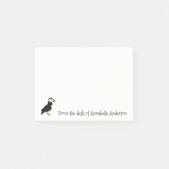 Puffin Personalise Post-it Notes (Front)