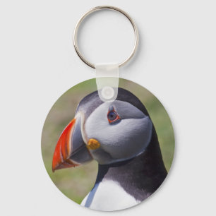 Puffin Portrait Keyring