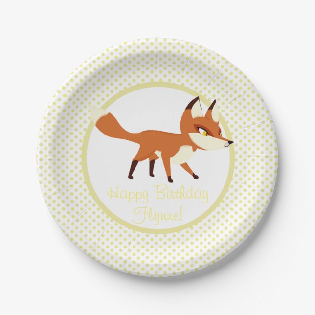 Puffin Rock Party Plate - Flynne (Front)