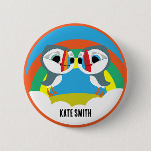 Puffin Rocks 6 Cm Round Badge