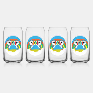 Puffin Rocks Can Glass