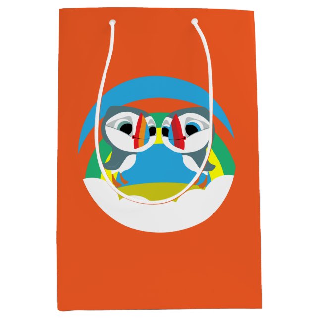 Puffin Rocks Medium Gift Bag (Front)