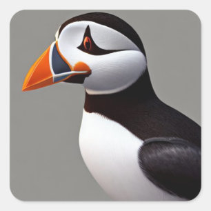 Puffin Square Sticker