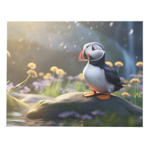 Puffin Wild Bird Animal Tranquil Peaceful Notepad