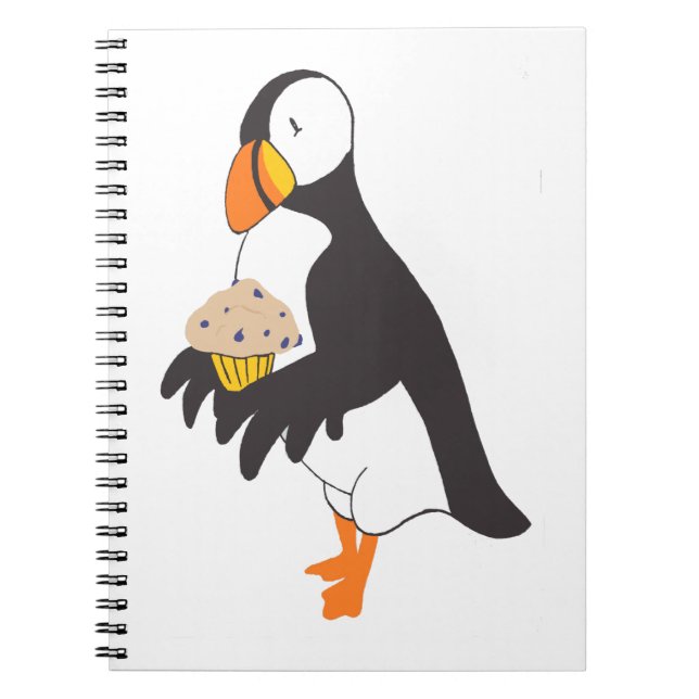 Puffin with a Muffin Notebook (Front)