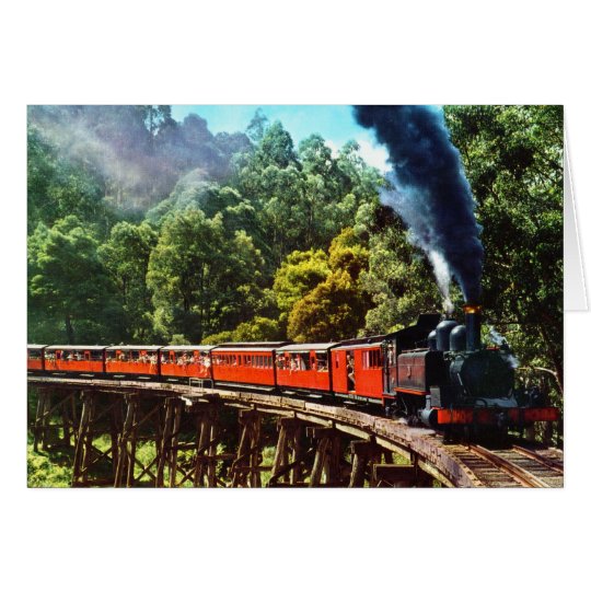 PUFFING BILLY IN AUSTRALIA CARD