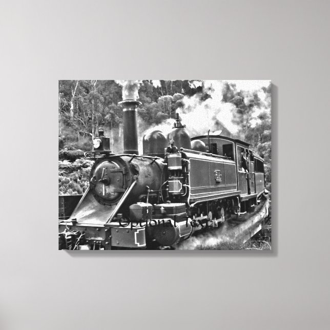 Puffing Billy Old Fashioned Steam Train Canvas Print (Front)