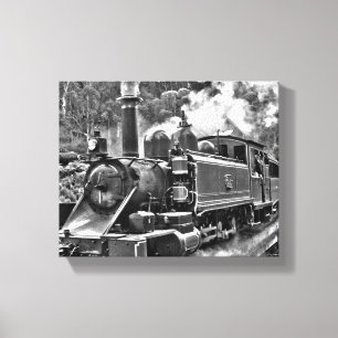 Puffing Billy Old Fashioned Steam Train Canvas Print