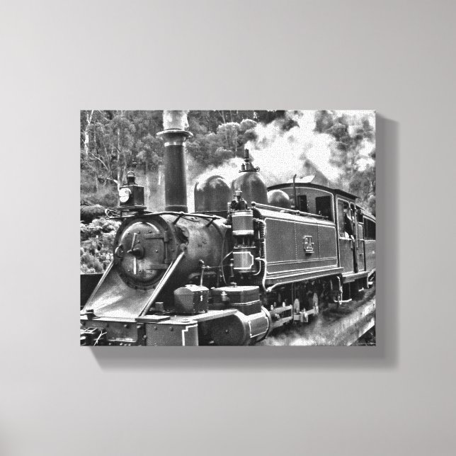 Puffing Billy Old Fashioned Steam Train Canvas Print (Front)