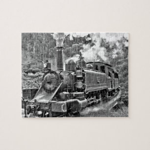 Puffing Billy Old Fashioned Steam Train Jigsaw Puzzle