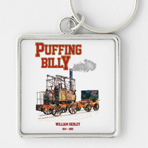 Puffing Billy Steam Train English Locomotive Key Ring