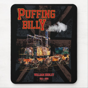 Puffing Billy Steam Train English Locomotive Mouse Mat