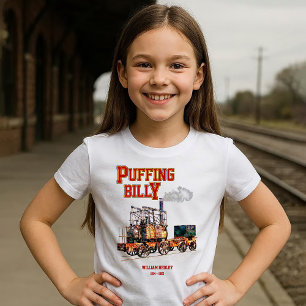 Puffing Billy Steam Train English Locomotive T-Shirt