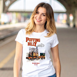Puffing Billy Steam Train English Locomotive  T-Shirt
