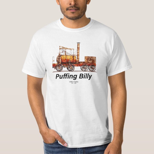 Puffing Billy Steam Train English Locomotive  T-Shirt (Front)